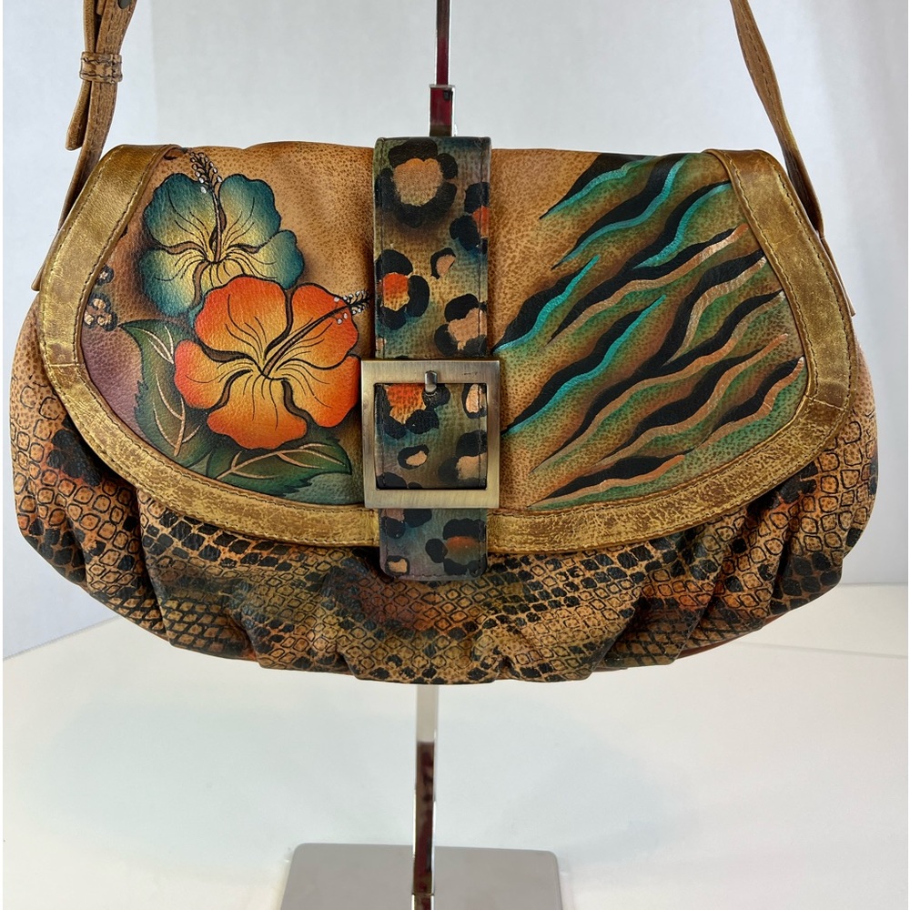 Anuschka Hand-Painted Shoulder Bag - Picture 2 of 13